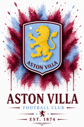Aston Villa — Club Crest Art Print