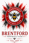 Brentford — Club Crest Art Print