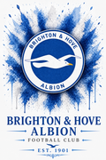 Brighton & Hove Albion — Club Crest Art Print