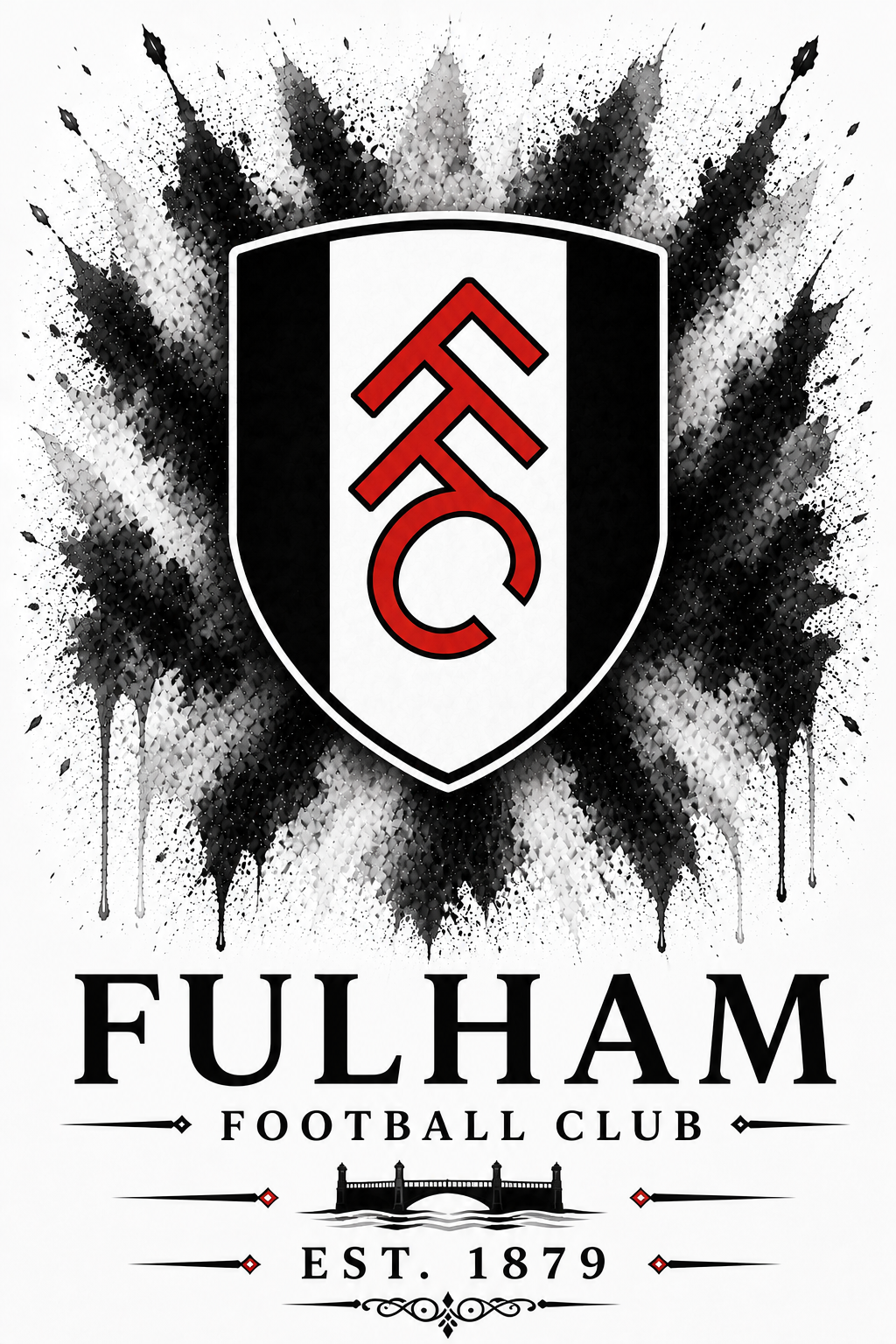 Fulham — Club Crest Art Print