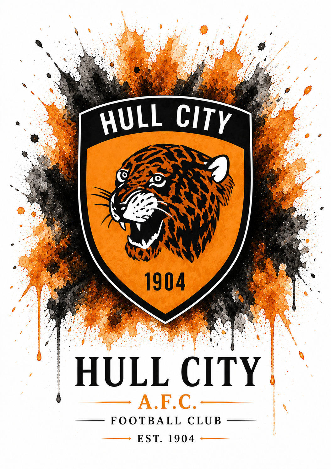 Hull City — Club Crest Art Print
