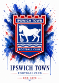 Ipswich Town — Club Crest Art Print