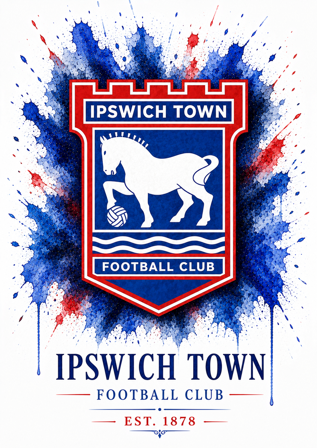Ipswich Town — Club Crest Art Print