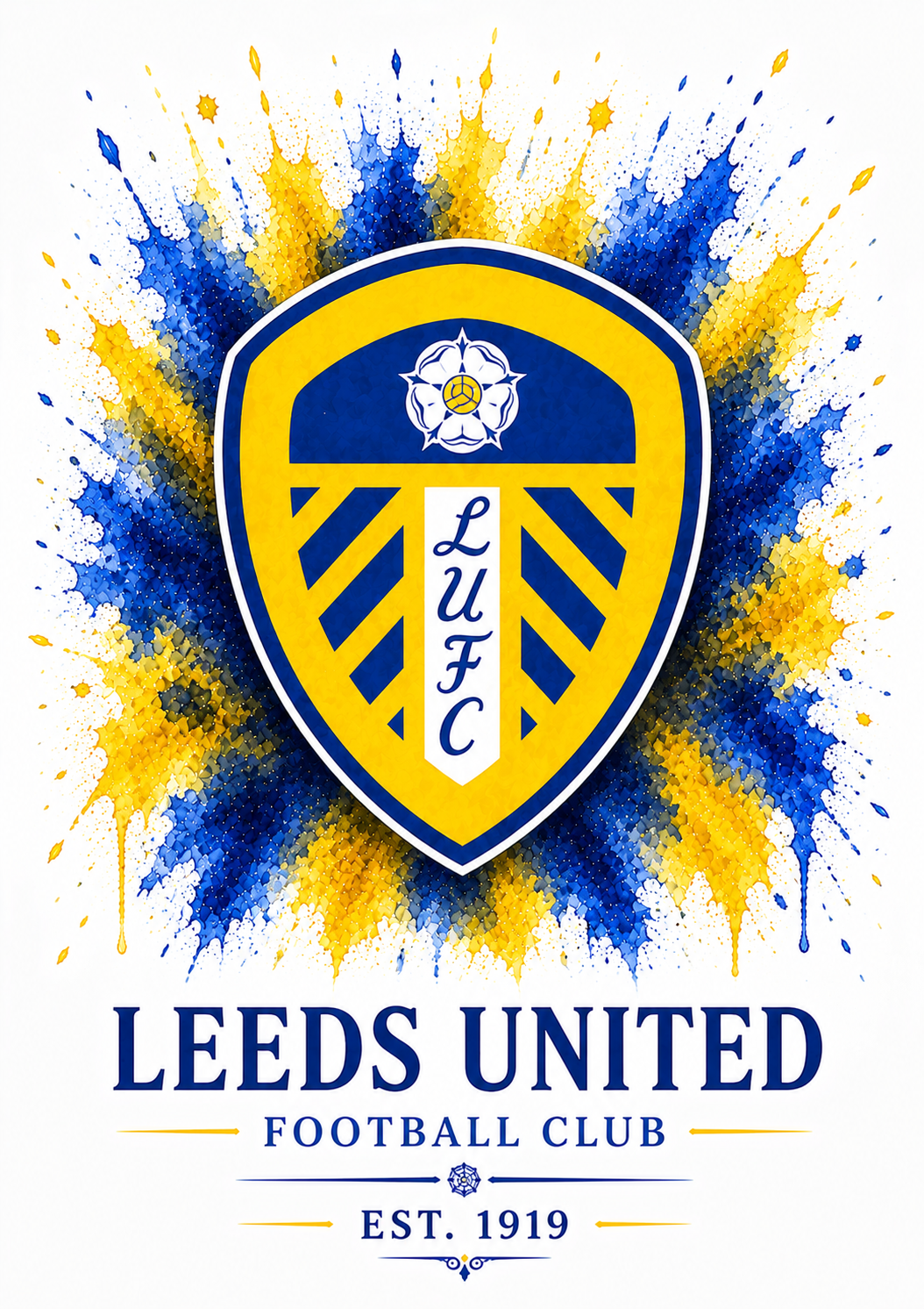 Leeds United — Club Crest Art Print