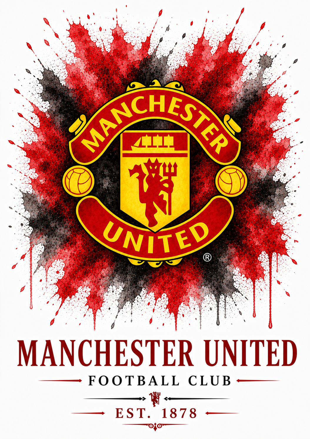 Manchester United — Club Crest Art Print